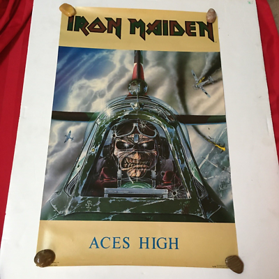 Vintage Iron Maiden Aces High Poster 1985 | eBay IRON MAIDEN