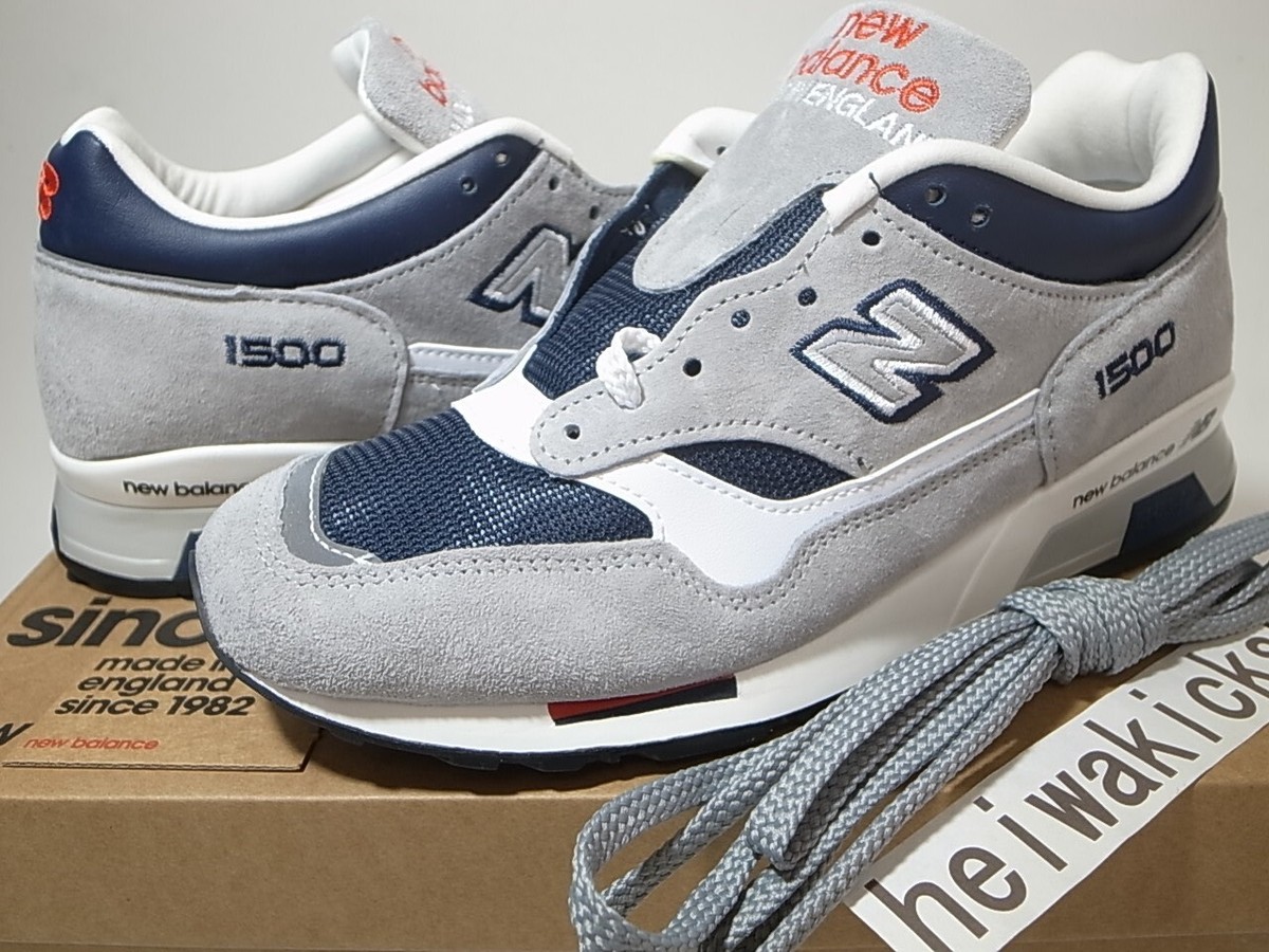 NEW BALANCE M1500GNW GRAY GREY NAVY MADE IN ENGLAND US7.5 | eBay