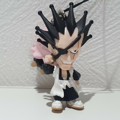 BLEACH Gotei 13 Captain ZARAKI KENPACHI & YACHIRU mascot Keychain