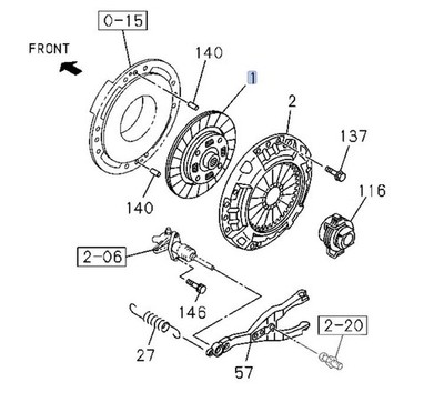Clutch disk plate for ISUZU NPR NQR 4JJ1 4HK1 Genuine D300 mm MYY5