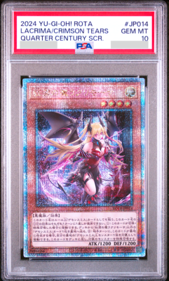 PSA 10 YuGiOh Lacrima Crimson Tears JP014 25th Secret Rare