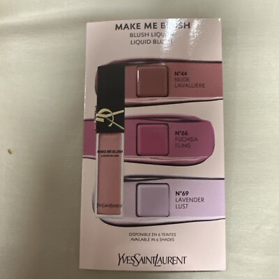 YSL Make Me Blush Liquid Blush Shade #44,66,69 Sample New | eBay