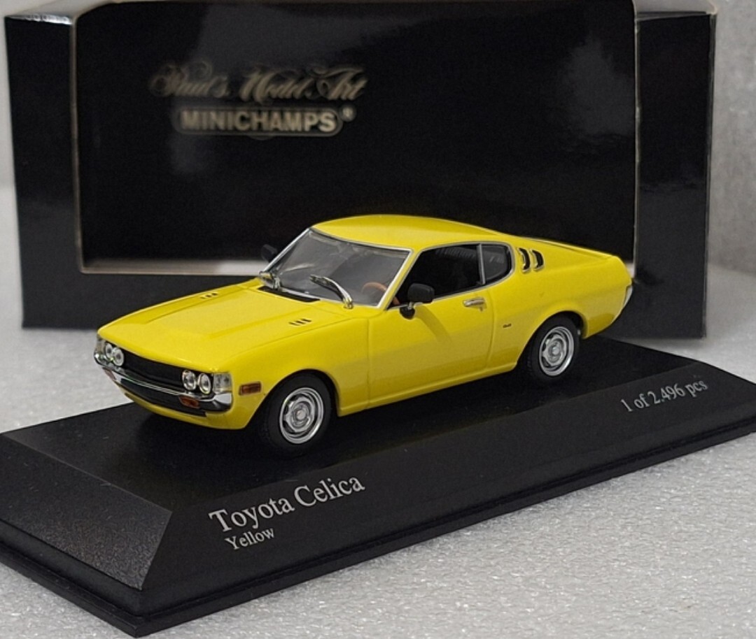 Toyota Celica Liftback 1975 Yellow 1:43 Minichamps 400166470