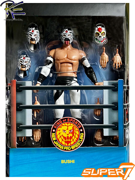 Super 7 New Japan Pro Wrestling Wave 2 Ultimates Bushi Action