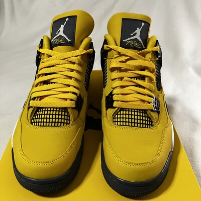 Nike Air Jordan 4 Retro Tour Yellow Lightning Size 11.5 CT8527-700