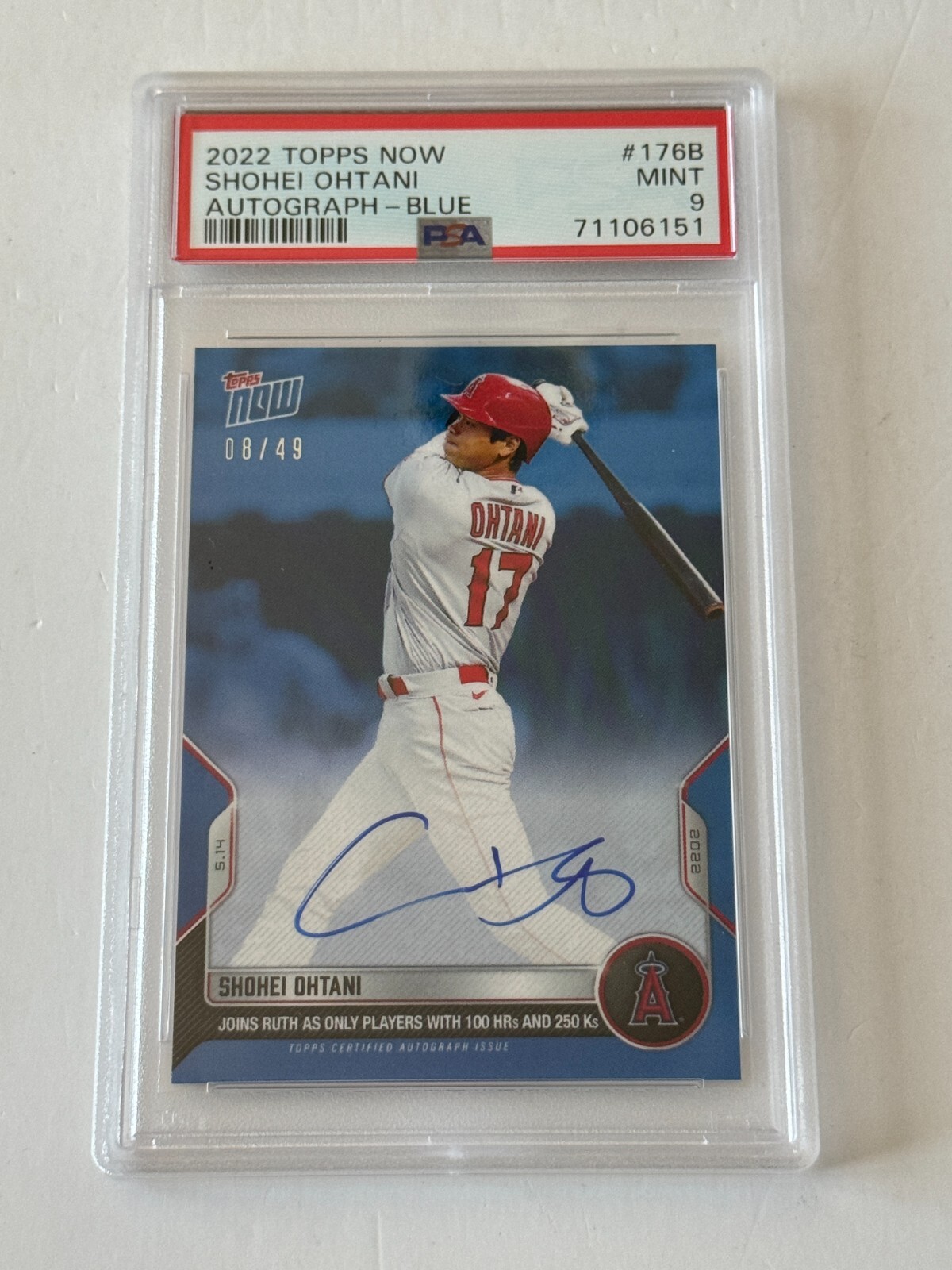 大谷翔平 WBC大谷翔平鑑定済カード トップス 2023 TOPPS NOW WBC #WBC