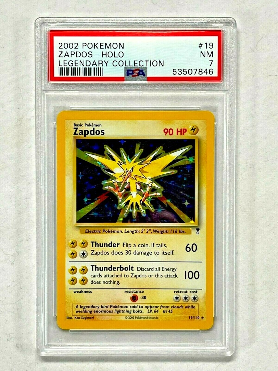 2002 Pokémon Legendary Collection - Zapdos Holo #19 - PSA 7 NM | eBay
