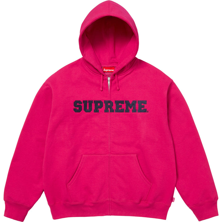 Supreme Collegiate Applique Zip Up Hooded Sweatshirt 6colors FW25