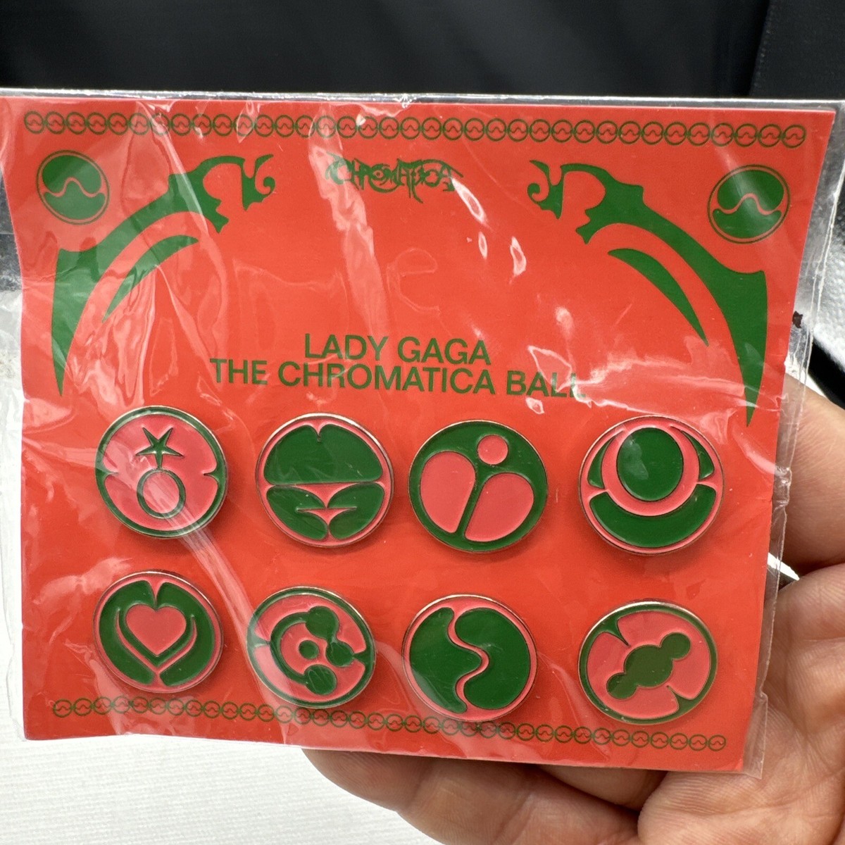 Rare Lady Gaga Concert Merch Pin Set Chromatica Ball VIP Package