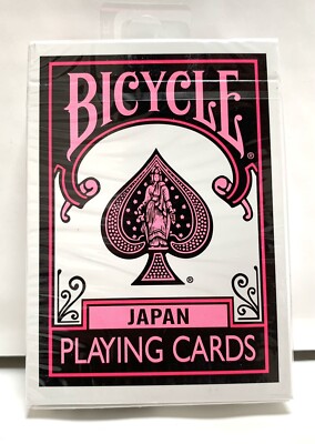 Bicycle Playing Cards Black Pink Deck Japan Limited / Trump / Rare