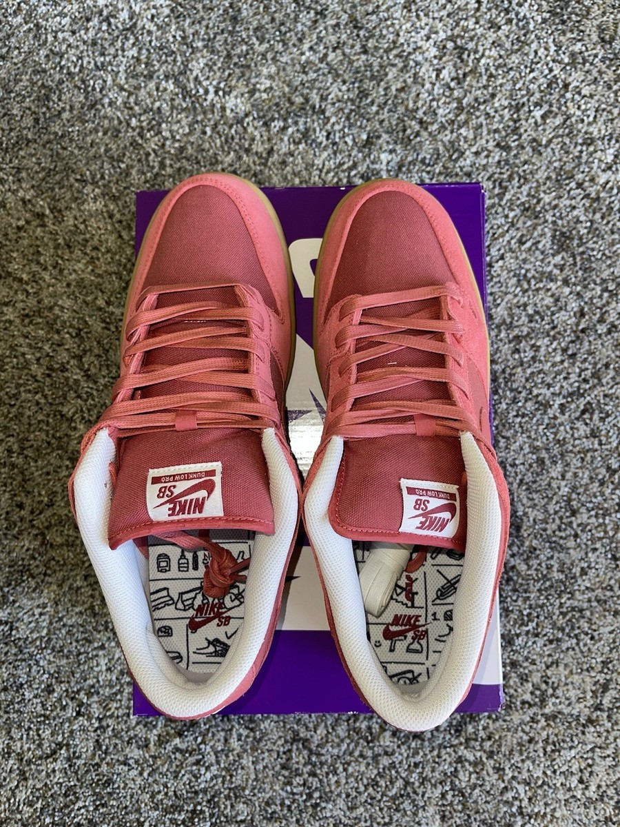 Nike Dunk Low SB Adobe Red Gum Pink Phantom Mens Shoes Size 11.5