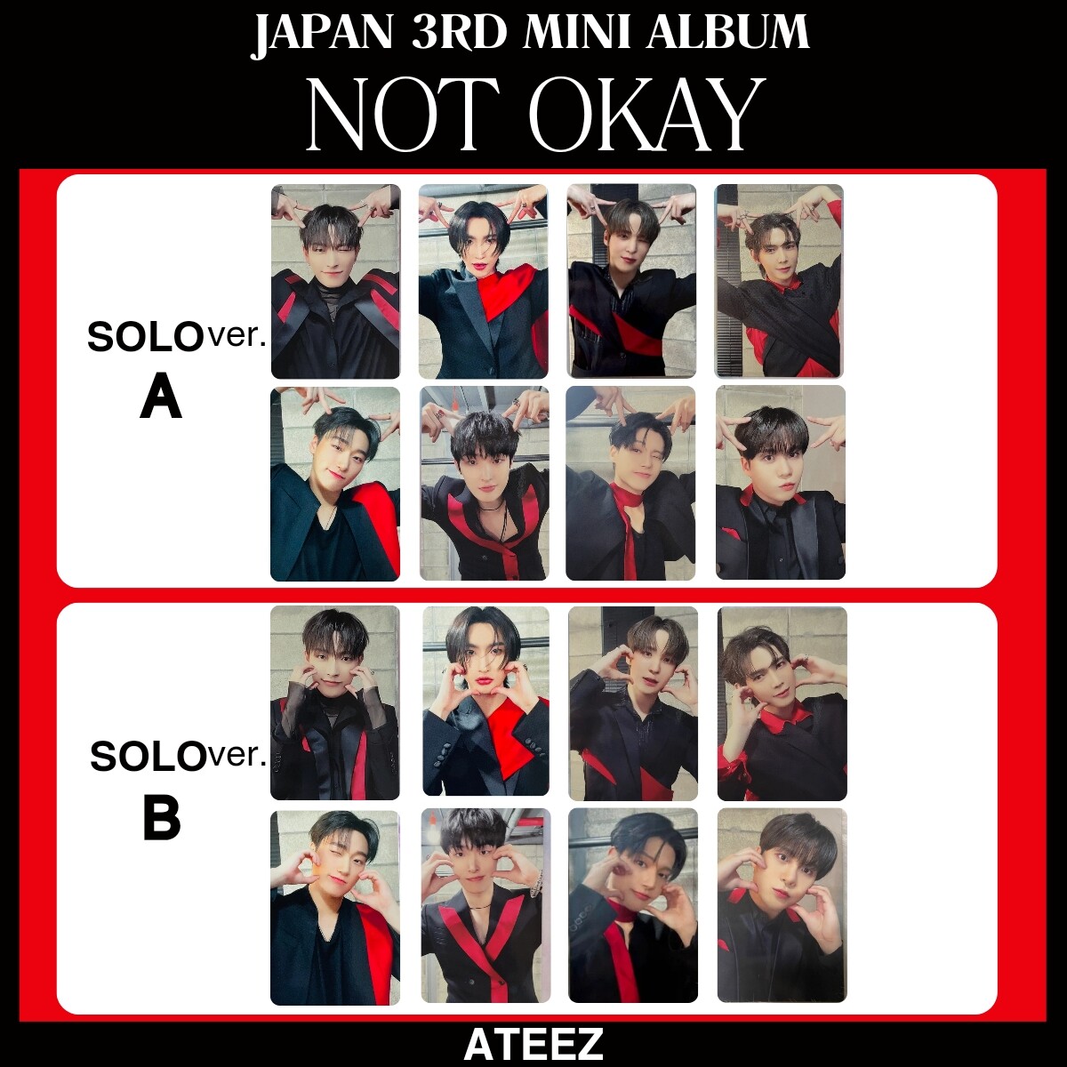 ATEEZ アチズ ユノ アクスタ トレカ オフイベ not okay カフェ ATEEZ