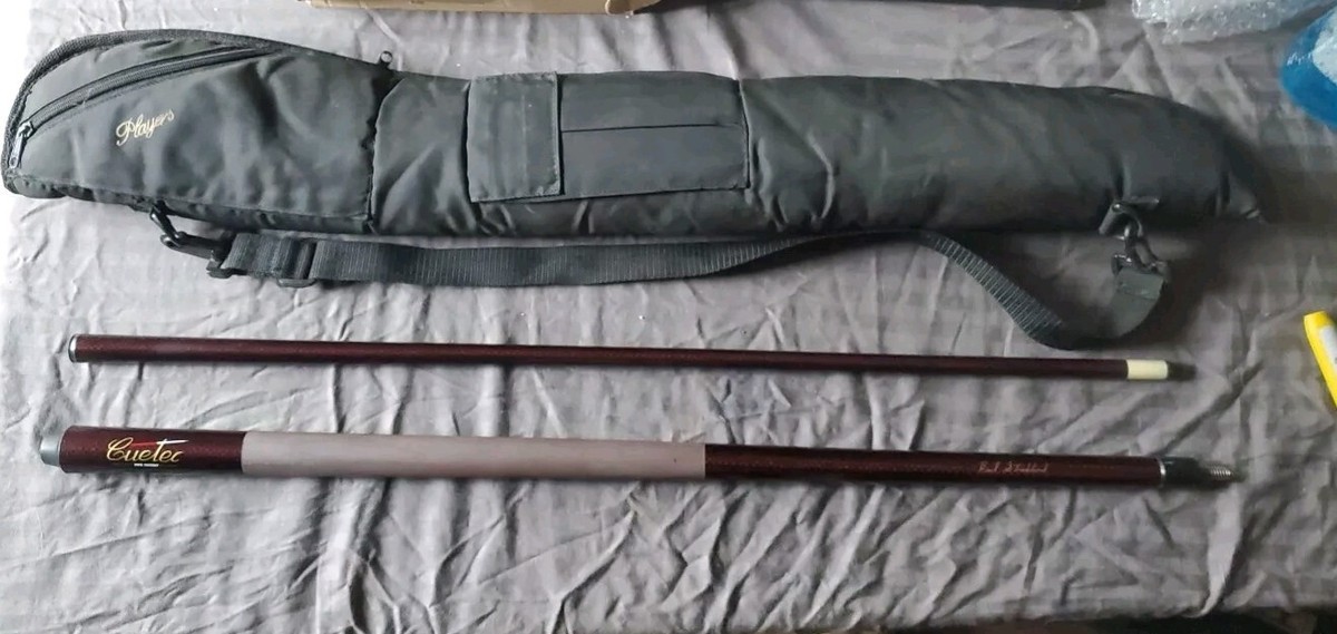 Cuetec Pool Cue Tru-Glide S.S.T. Earl Strickland Red Carbon 1990's