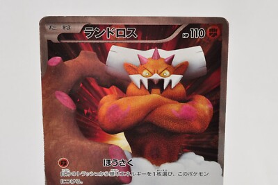 Pokemon card Landorus 112/BW-P Battle Gift Set Promo Full Art Holo