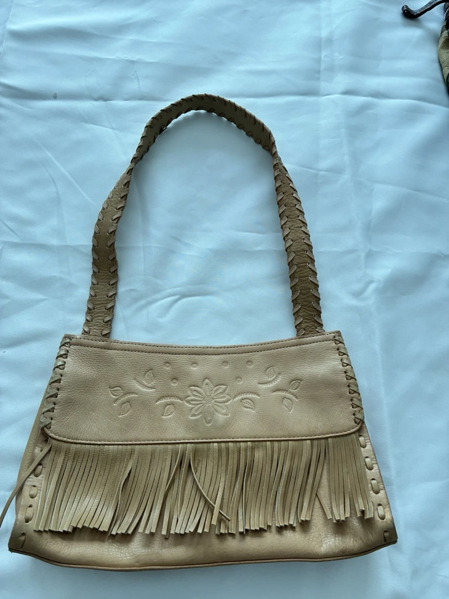 vintage leather fringe purse products for sale | eBay
