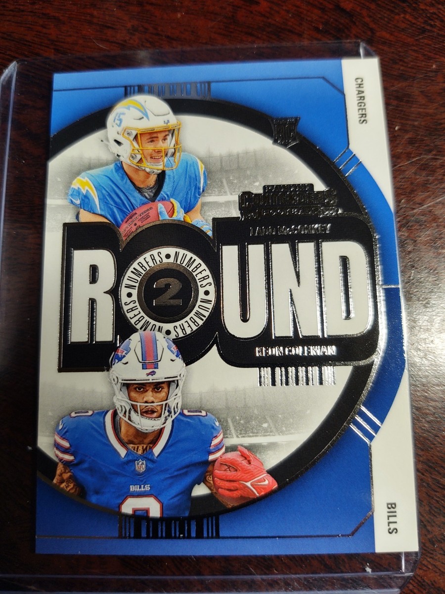 2024 Panini Contenders- Round 2 Ladd McConkey, Keon Coleman #9 (RC