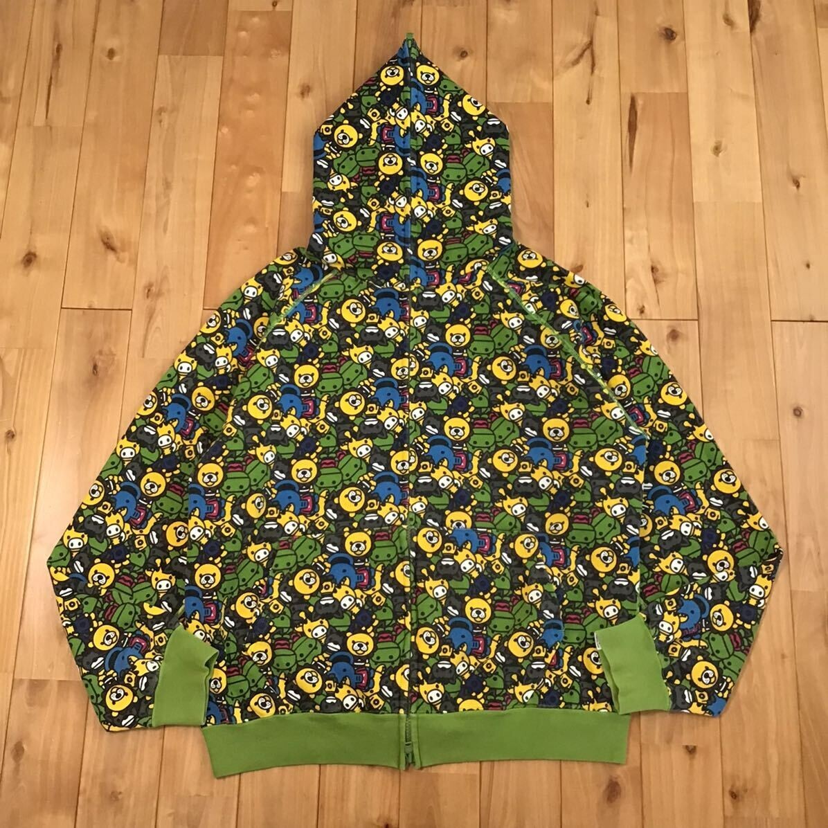 BAPE Animal Safari Milo full zip hoodie a bathing ape NIGO Size M