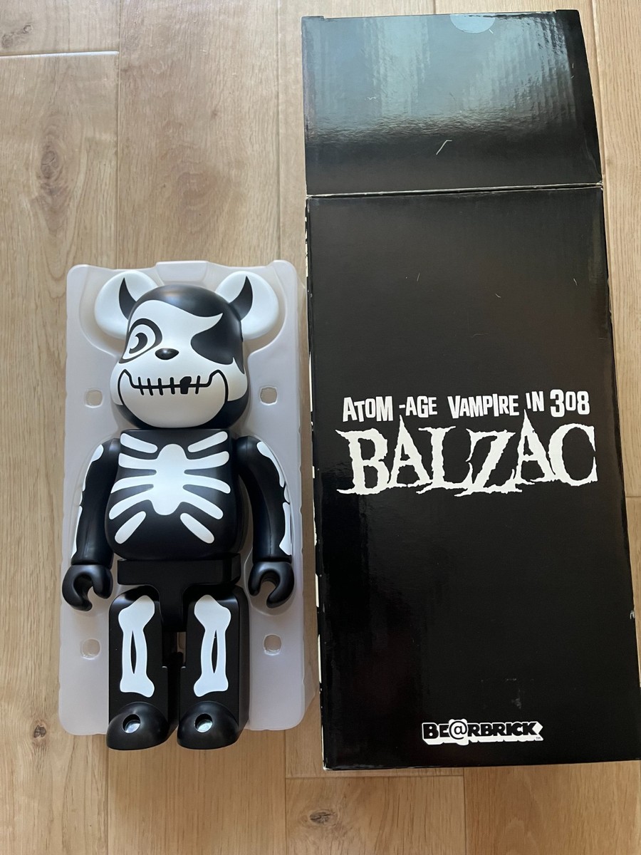 Bearbrick Be@rbrick 400% Medicom Toy Balzac Black Red | eBay
