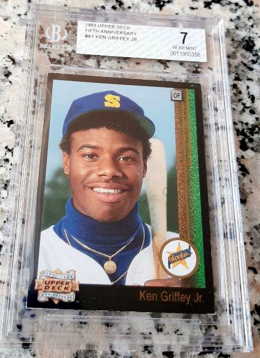 KEN GRIFFEY JR. Upper Deck SP BLACK #1 Draft Pick STAR Rookie Card