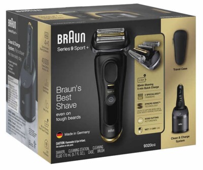 BRAUN Series 9 Sport + Wet & Dry Rechargeable - Black | eBay