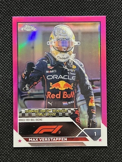 Max Verstappen 2023 Topps Chrome Formula 1 F1 Pink Refractor /75