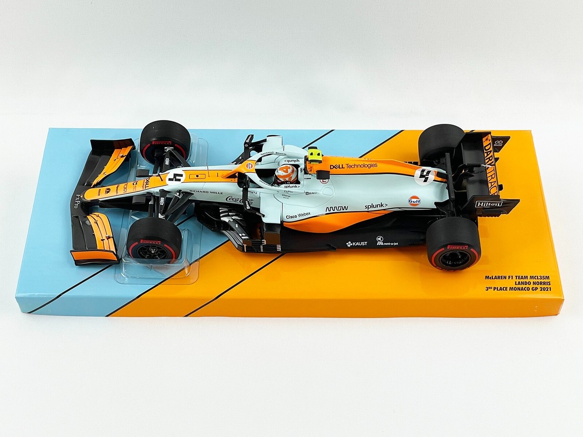 Mclaren F1 MCL35M #4 Lando Norris Monaco GP 2021 3rd Gulf Livery 1