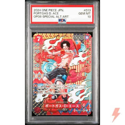 PSA 10 Portgas D. Ace (SP Alt Art) OP02-013 SR Two Legends