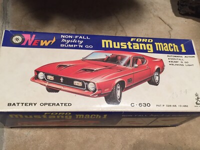 Vintage Boxed 71-73 Ford Mustang Mach 1 TAIYO Battery OP / Japan