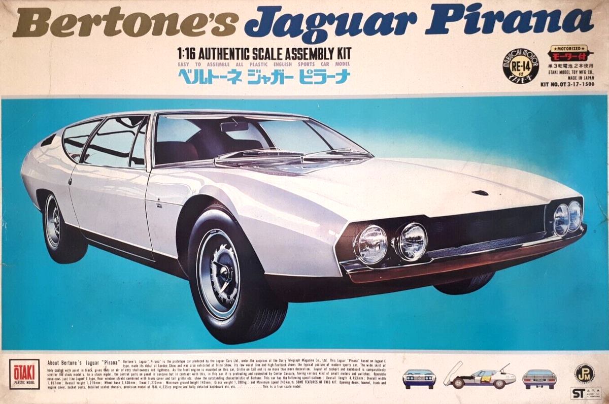 BERTONE'S JAGUAR PIRANA in 1/16 SCALE | OTAKI made in Japan | eBay