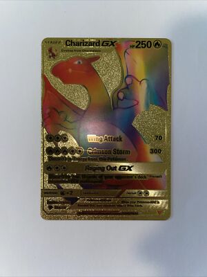 Rare Rainbow Gold Charizard GX Card 150/147 | eBay