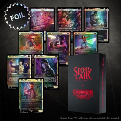MTG Secret Lair X Stranger Things FOIL Edition New Sealed | eBay
