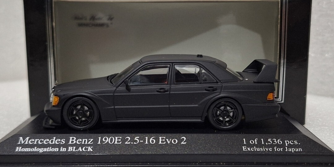 Mercedes-Benz 190E 2.5 16 EVO2 Homologation in Black 1:43