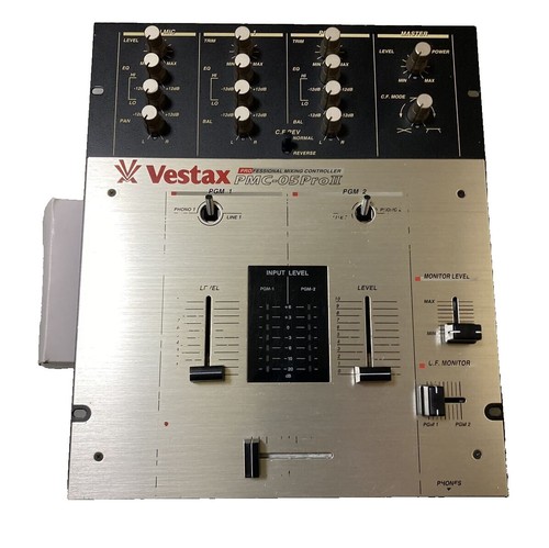 VESTAX PMC-27 DJ Mixer , Euro-Style, 6+2 Mic Inputs, 2 Outputs