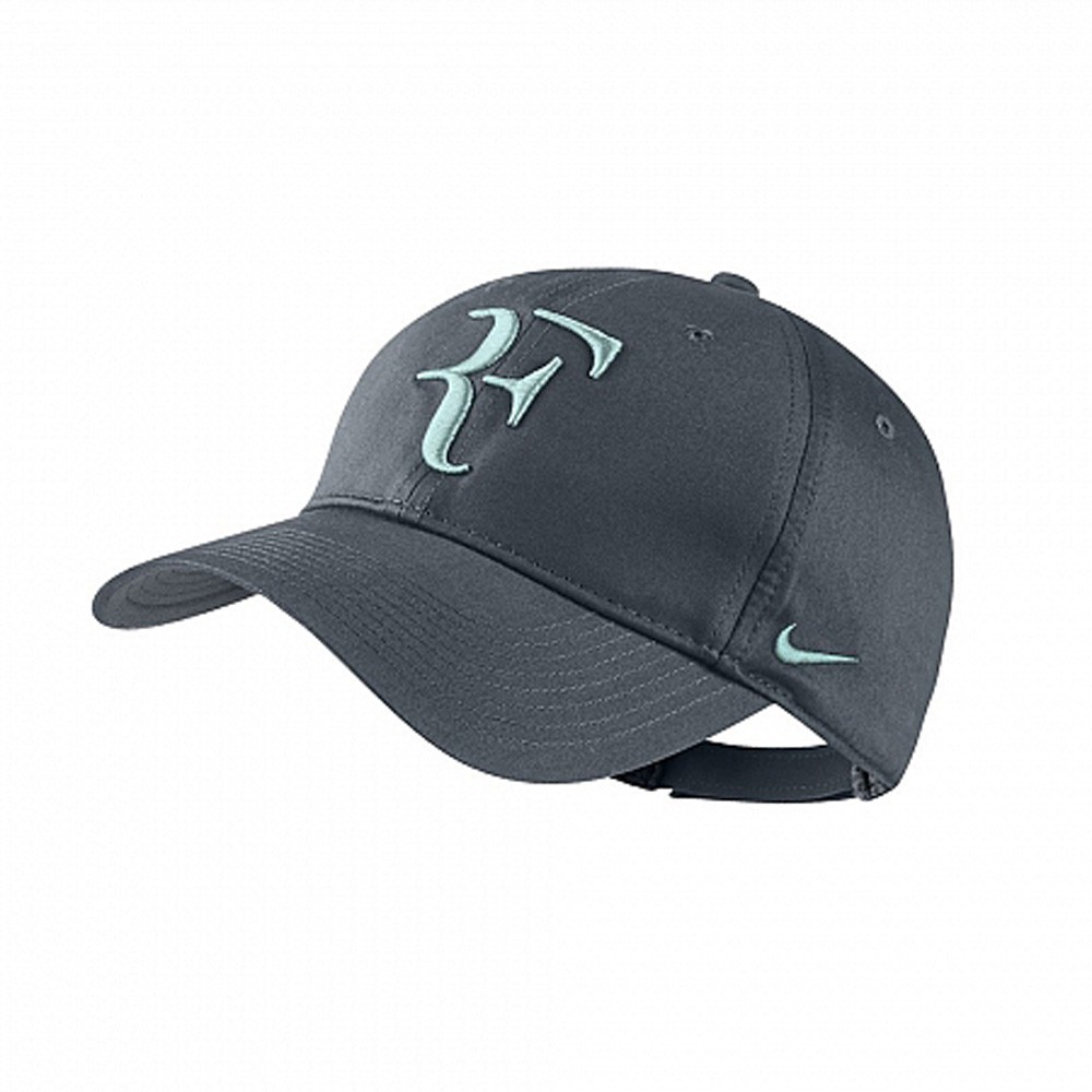 New Nike RF Roger Federer Hat Cap Dark Armory Blue Tennis Dri Fit