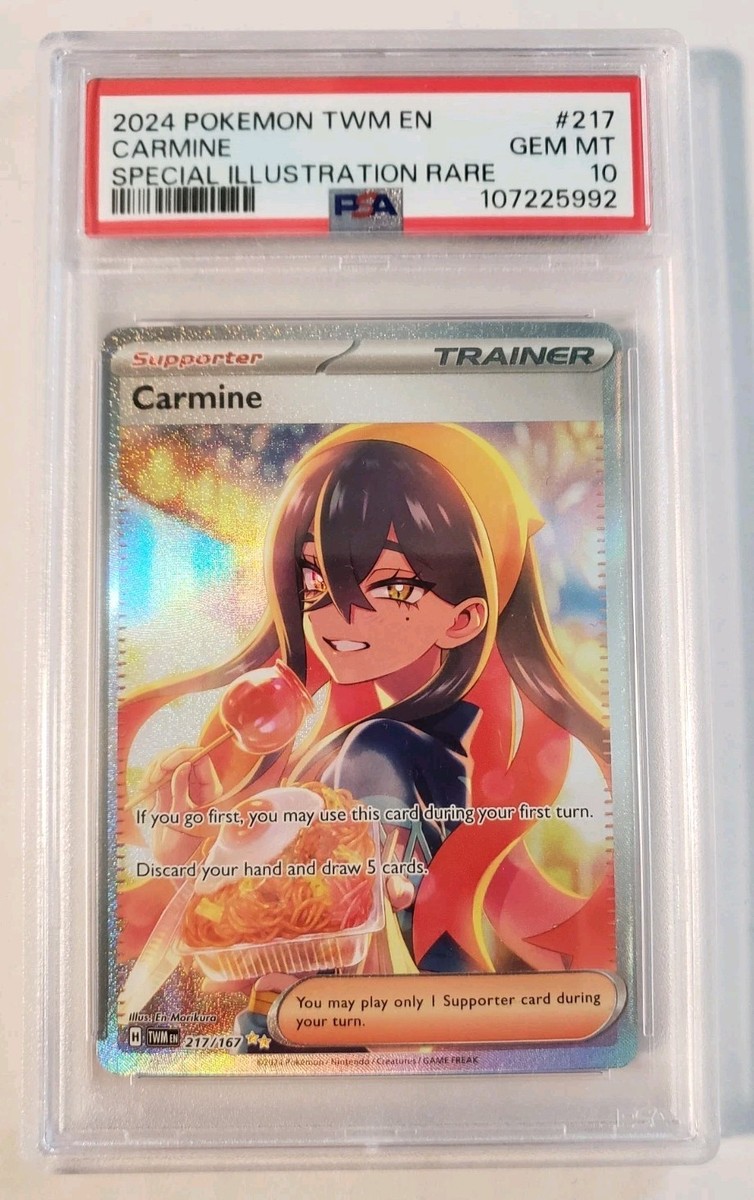 PSA 10 GEM MINT Carmine 217/167 Sv06: Twilight Masquerade IR HOLO