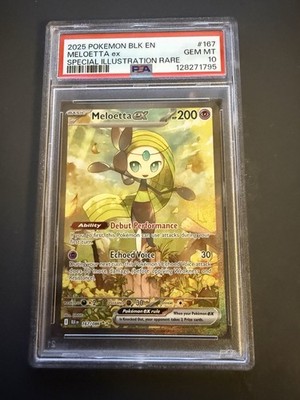 Pokemon Meloetta ex Black Bolt Special Illustration Rare #167 PSA