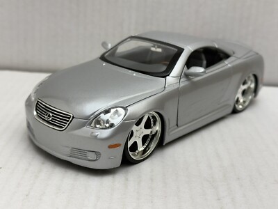 JADA DUB CITY LEXUS SC430 SILVER 1:24 DIECAST MODEL CAR NEW NO BOX