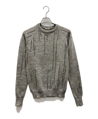 DIOR HOMME 05AW Beads wool knit Size: XS Gray Men 5HH4051967 | eBay