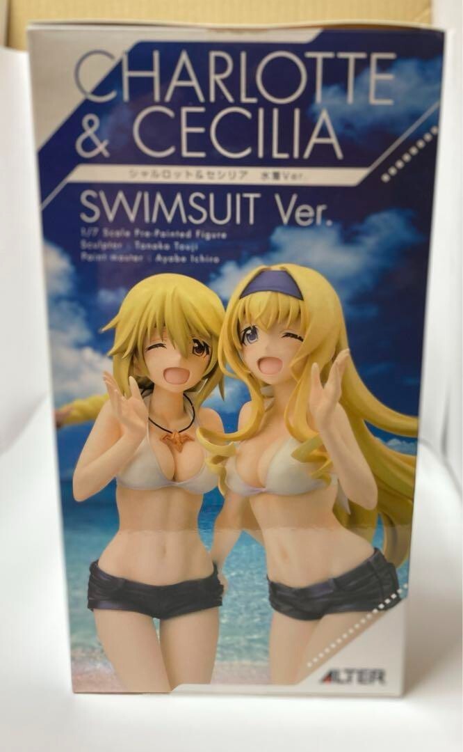 NEW IS Infinite Stratos Charlotte & Cecilia Swimsuit ver. 1:7 PVC