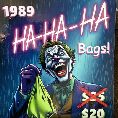 Jack Napier ( Joker ) Laughing Bag Prop Replica - Batman 1989