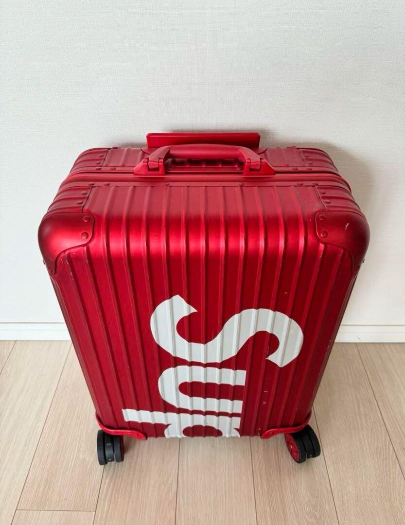 Rimowa x Supreme 45L Red 4-wheels Carry Case Suitcase | eBay