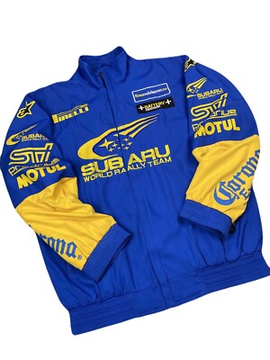 Vintage Embroidery Subaru World Rally STI Team Racing Jacket. | eBay