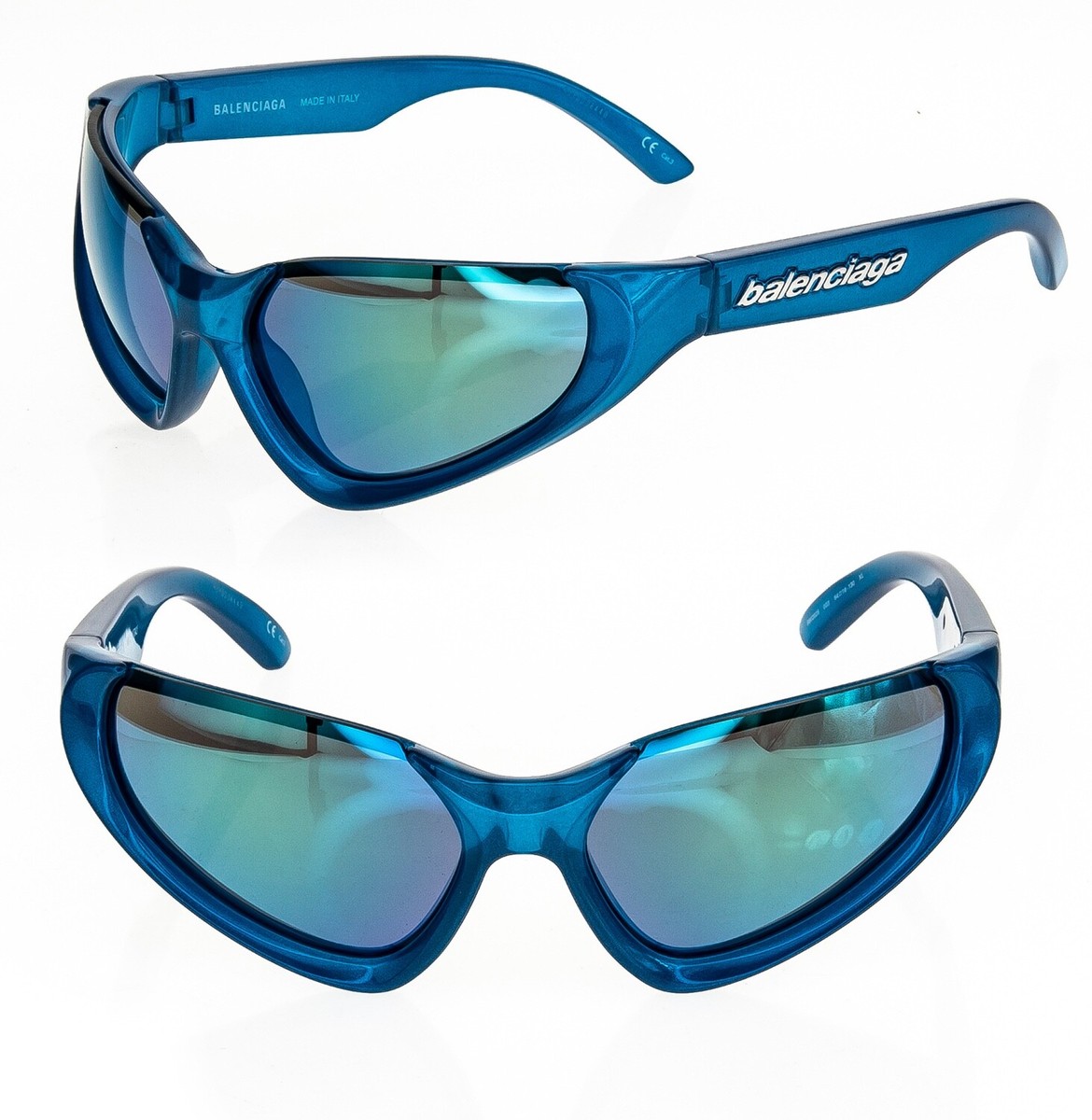 BALENCIAGA XPANDER CAT 0202 Blue Glitter Mirror Unisex Mask