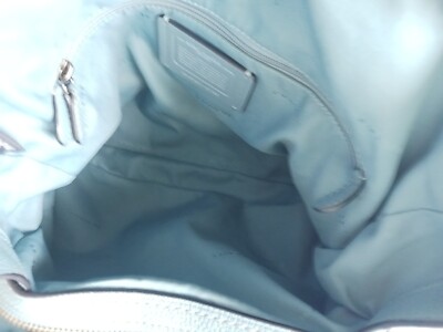 Coach 57125 Edie Turnlock Chambray Blue Triple Compartment