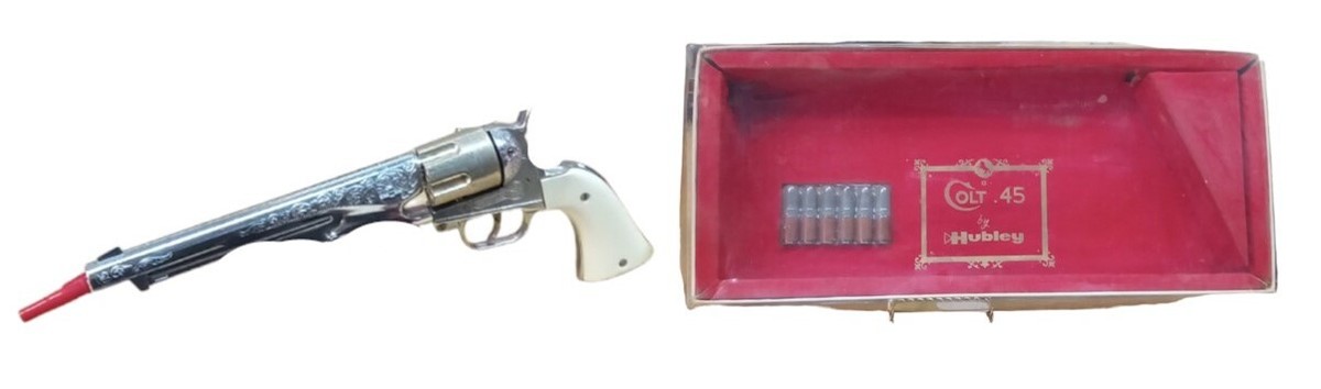 Hubley Colt 45 Repeating Cap Pistol Toy Vintage Collectible