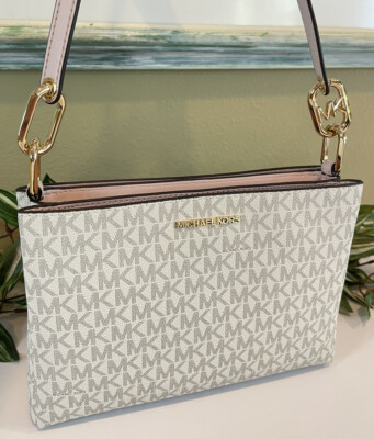 MICHAEL KORS TRISHA TRIPLE COMPARTMENT CROSSBODY BAG PURSE MK