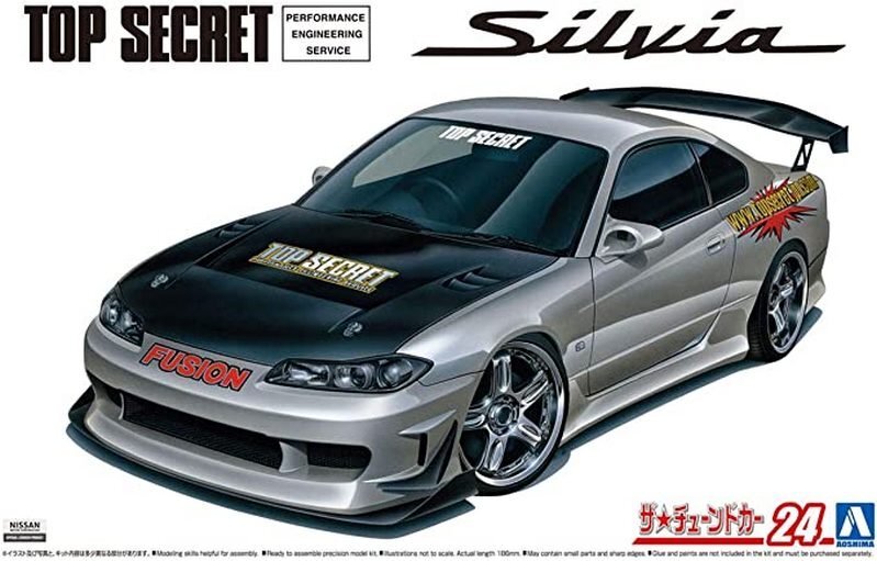 Aoshima 1/24 Scale Model The Tuned Car(24)Kit Top Secret Nissan