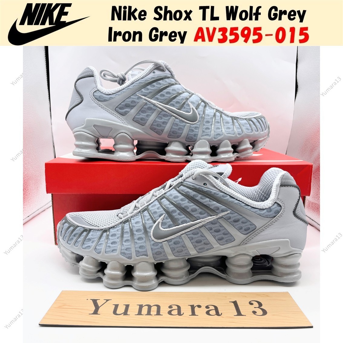 Nike Shox TL Wolf Grey Iron Grey AV3595-015 Men's Size | eBay