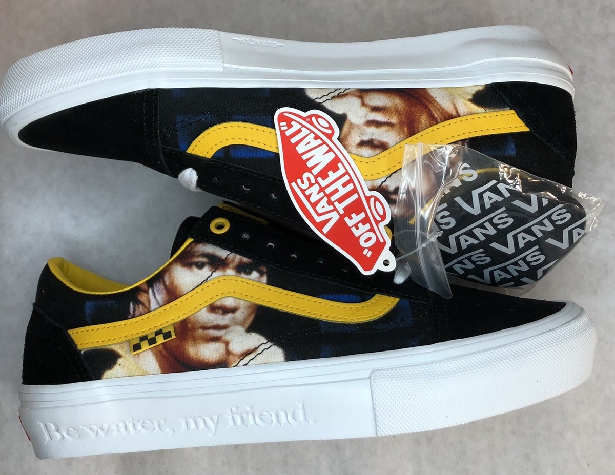 Vans Skate Old Skool Bruce Lee Black Yellow Men's Size 9/Women