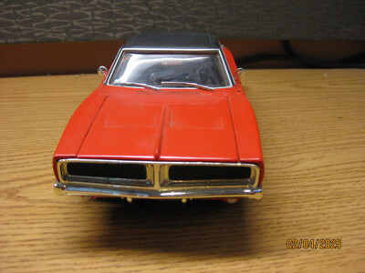 1/18 SCALE 1969 DODGE CHARGER R/T , BLACK OVER ORANGE, BY HOT